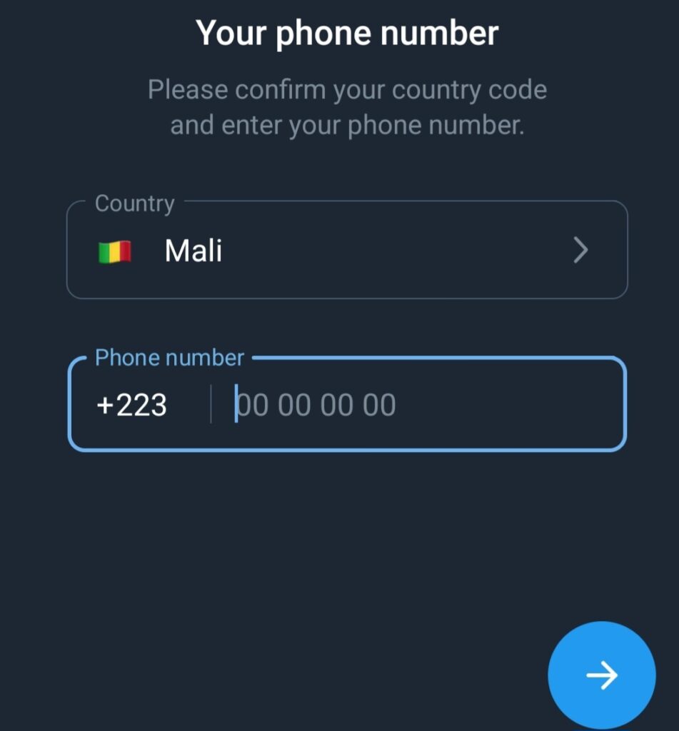 Créer un compte Telegram avec Telegram X 5 1000370175 2