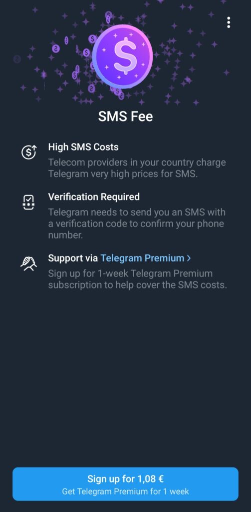 Créer un compte Telegram avec Telegram X 3 1000370179